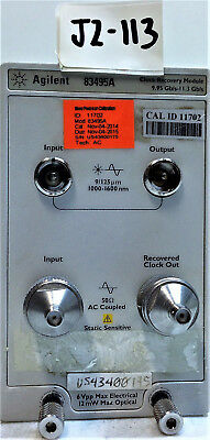 Agilent / HP 83495A  Clock Recovery Module W OPT 100 AND 200