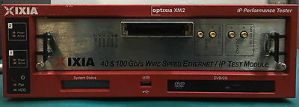 Ixia XM2 with Optixia HSE40/100GETSP1-01, K2 40GE and 100GE Ethernet Test Module