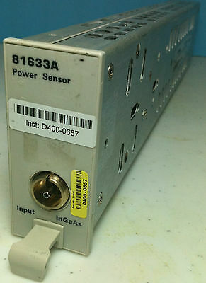 Agilent 81633A optical power Sensor for 8163A / 8164A