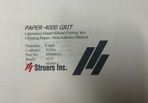 Struers paper-4000 GRIT   Polishing Cloth 8″ , 50 PCS