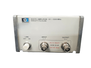 HP / Agilent 8447E 0.1-1300 MHz power amplifier; 115/230 V
