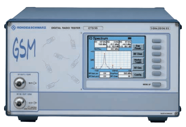 Rohde & Schwarz CTS55 Radiocommunication Analyzer, GSM900/1800/1900, TFT Colour, automatic test