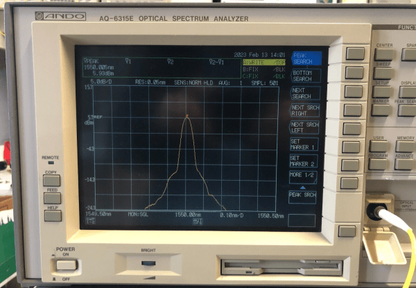 Ando AQ6315E Optical Spectrum Analyzer 350 to 1750 nm
