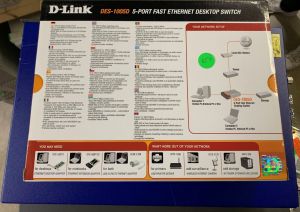 D-Link DES-1005D 5-Ports External Ethernet Switch Router Modem DLINK
