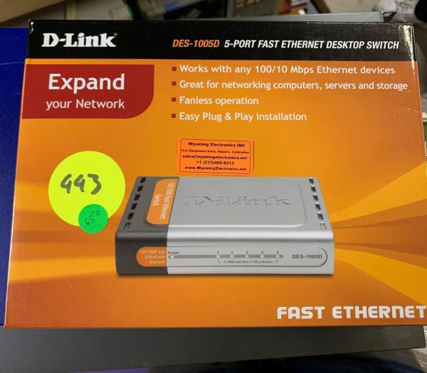 D-Link DES-1005D 5-Ports External Ethernet Switch Router Modem