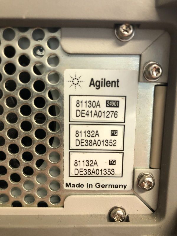Agilent 81130A 400/660MHz Pulse/Pattern Generator w/ options 81132A x 2